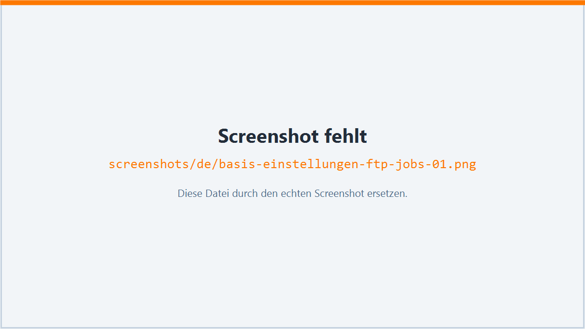 Screenshot: FTP-Jobs